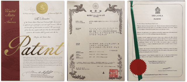 Srilanka Patent for Jendo